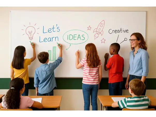 folie tabla de scris cu marker pentru scoala