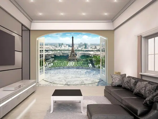 fototapet 3D Paris view