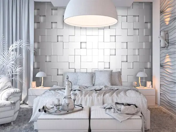 fototapet 3d cubes wg model patrate argintii 366 254 cm