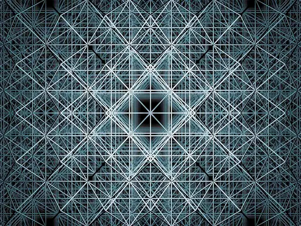 fototapet 3d geometric matrix