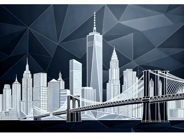 fototapet 3d peisaj urban cladiri