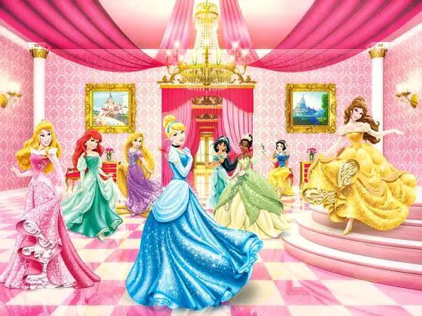 fototapet Balul printeselor disney komar
