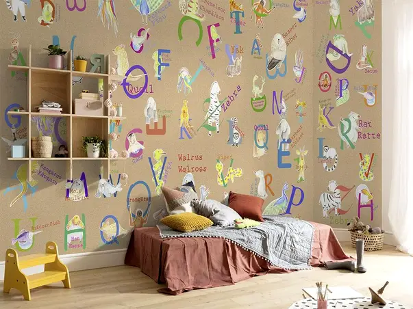 fototapet alfabet animale a z