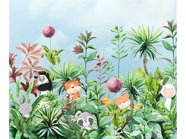 fototapet animale pentru camera copiilor