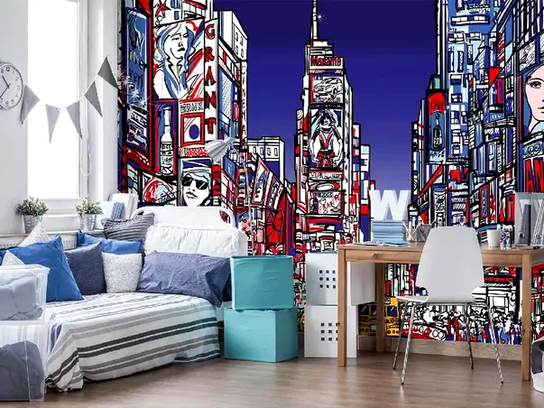 fototapet autoadeziv camera tineret