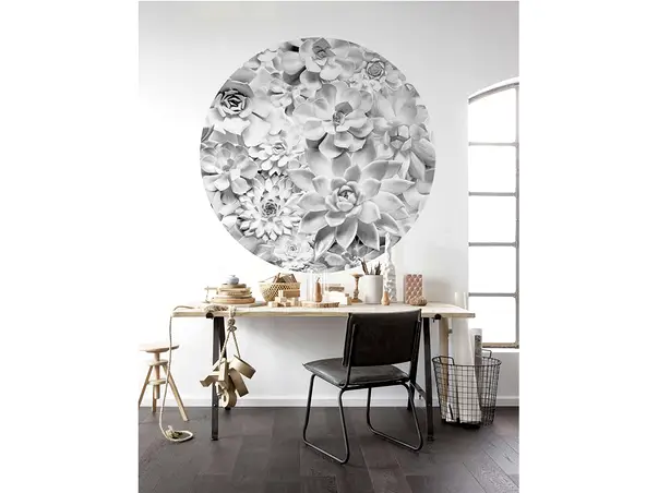 fototapet autoadeziv flori gri komar