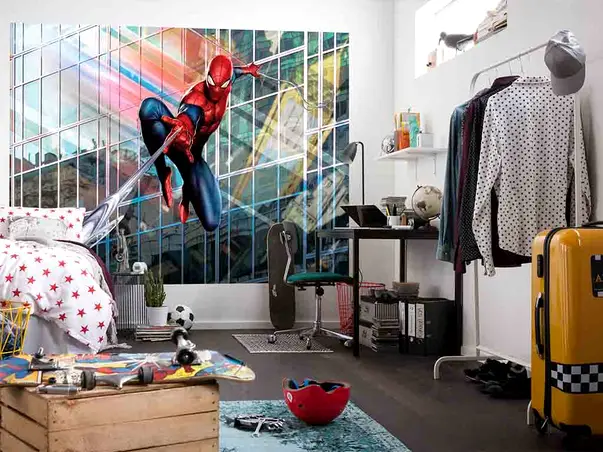 fototapet baieti spiderman