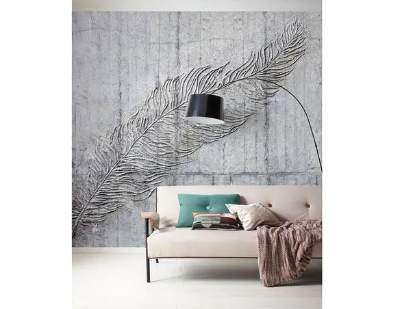 fototapet betonfeder