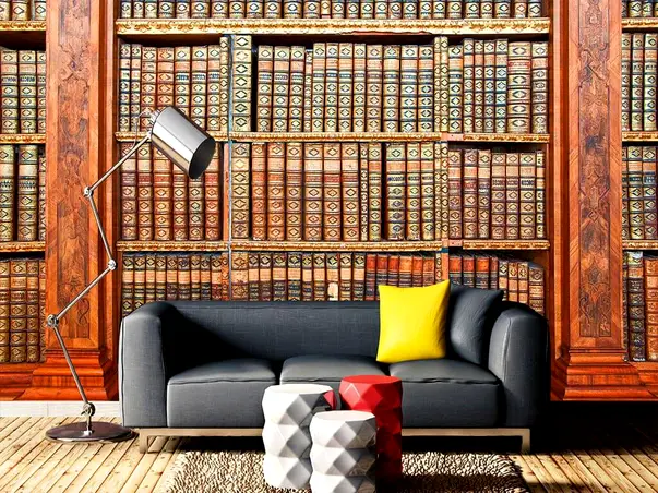 fototapet biblioteca