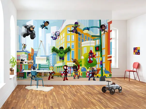 fototapet camera copii spidey sightseeing tour with friends