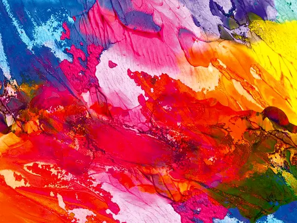 fototapet colorat pictura abstracta
