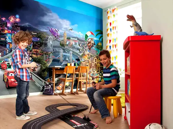 fototapet copii Cars world