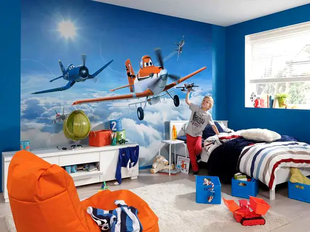 fototapet copii avioane Planes above the clouds