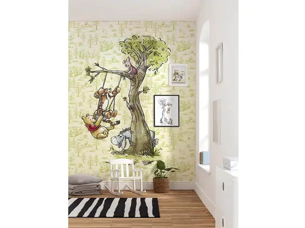 fototapet copii disney ursuletu winnie in leagan