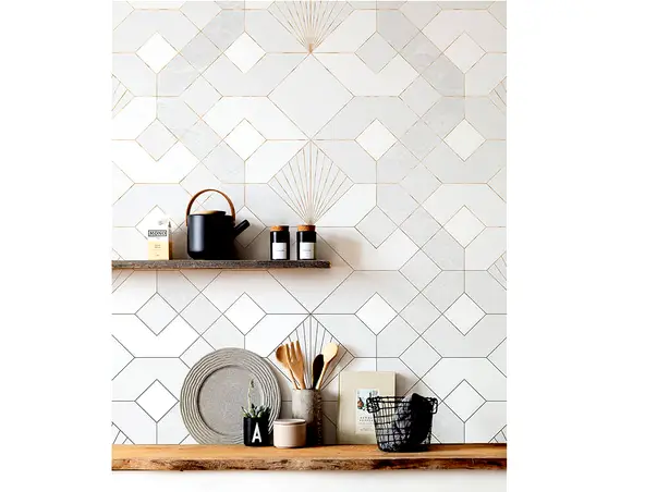 fototapet coquilles blanche