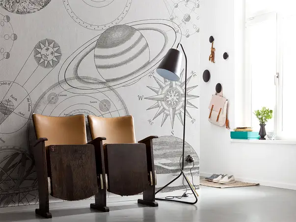 fototapet cosmos sketch komar