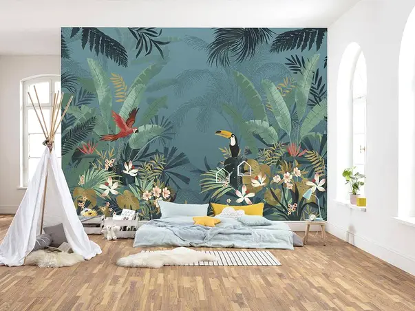 fototapet encharted jungle komar peisaj exotic 368 248 cm