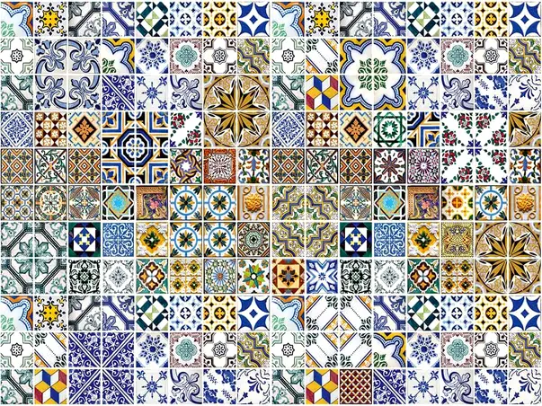fototapet faianta decorativa patchwork
