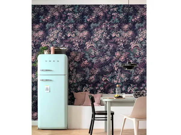 fototapet floral Botanique Aubergine