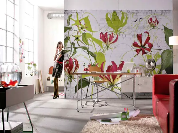 fototapet floral crini gloriosa