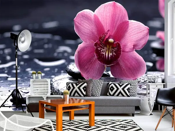 fototapet floral dimex orhidee mov 375 250 cm
