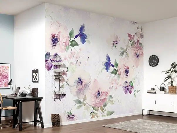 fototapet floral mov Poema komar