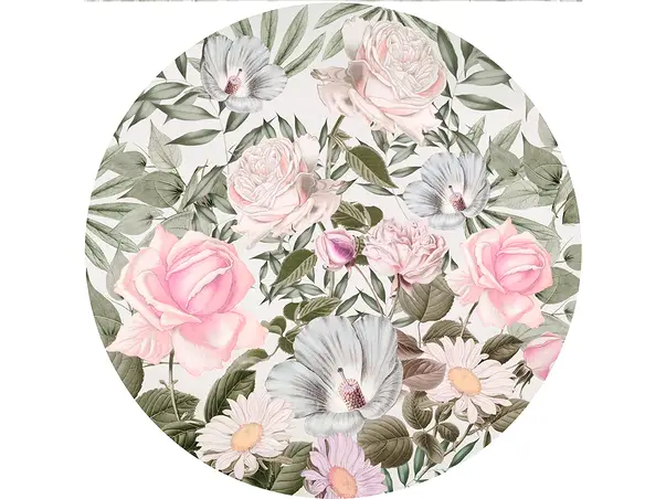 fototapet floral pastel autoadeziv