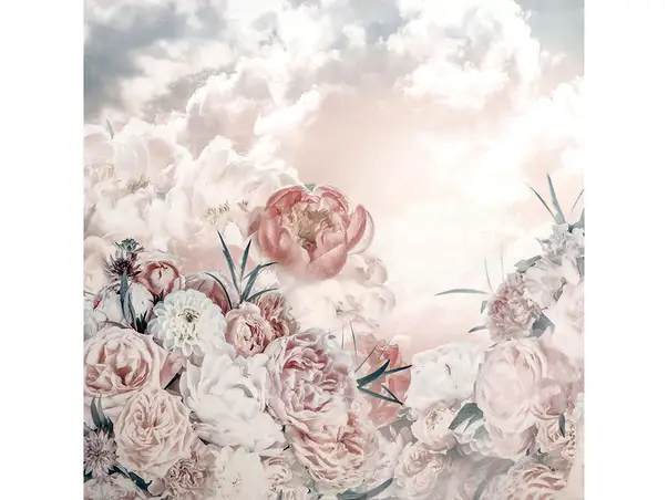 fototapet floral pastel blossom cloud