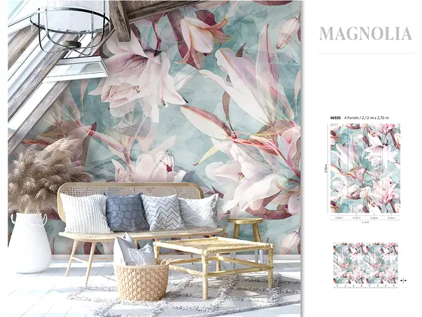 fototapet floral pastel marburg 46920