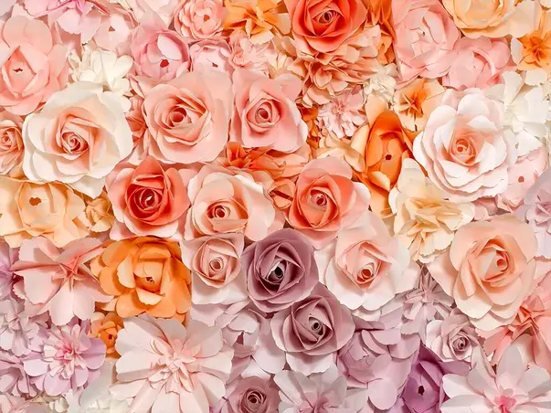 fototapet flowers detaliu