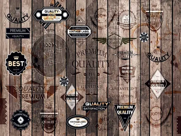 fototapet gri vintage labels