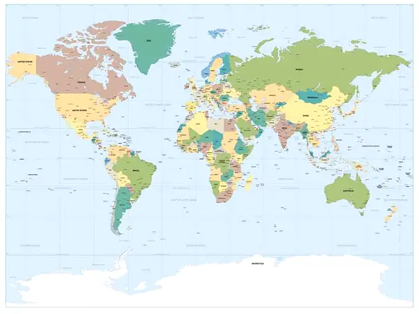 fototapet harta lumii
