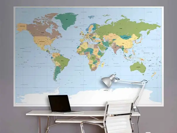 fototapet harta lumii