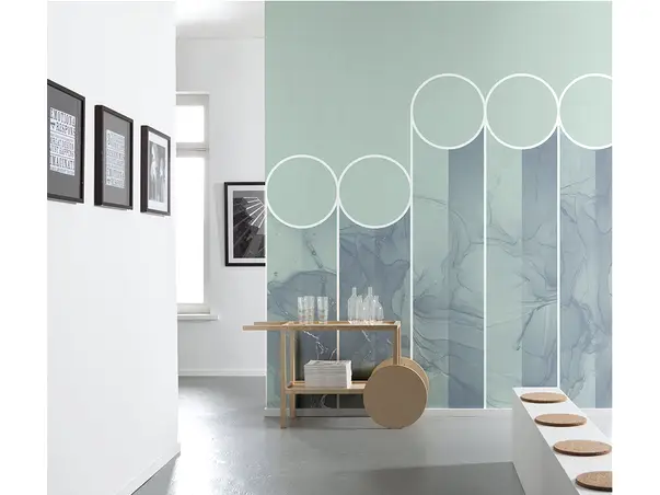 fototapet model geometric komar spots