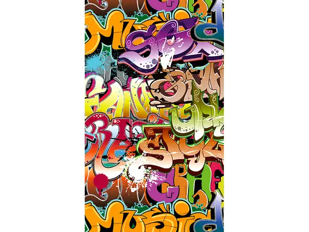 fototapet model graffiti