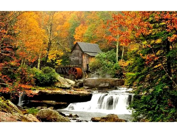 fototapet natura peisaj de toamna