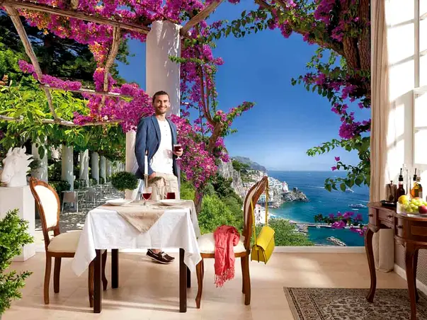 fototapet peisaj amalfi