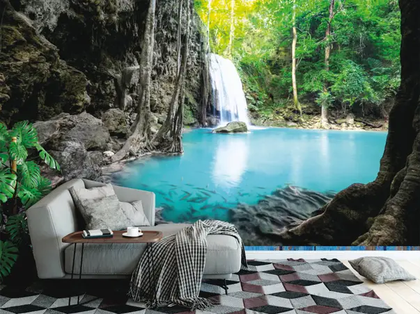 fototapet peisaj cascada