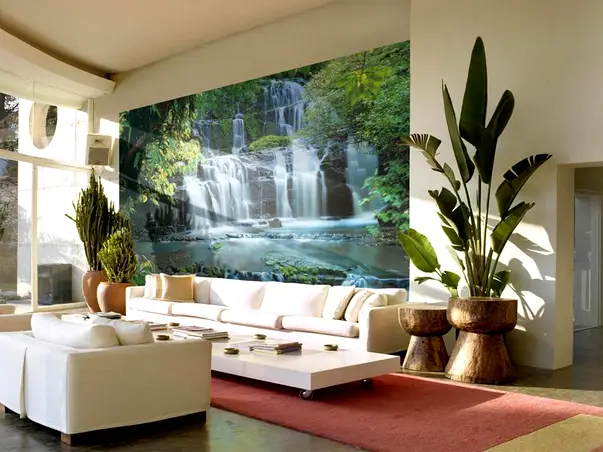 fototapet peisaj cascada pura kaunui falls