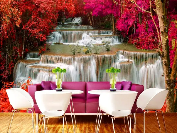 fototapet peisaj cascada rain forest