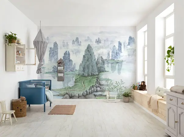 fototapet peisaj komar pentru camera copiilor
