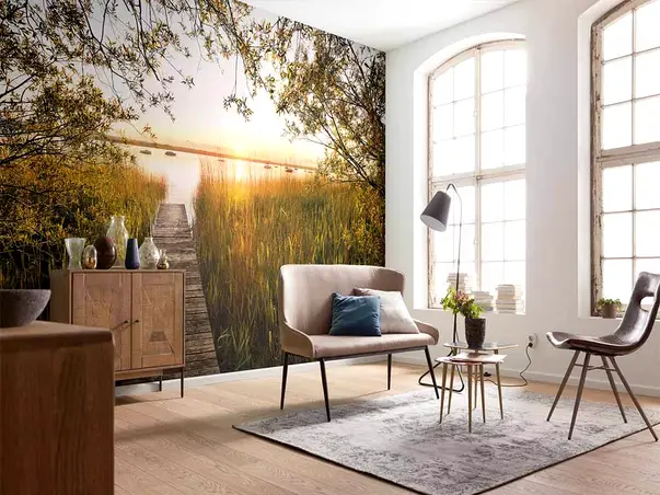 fototapet peisaj lakeside