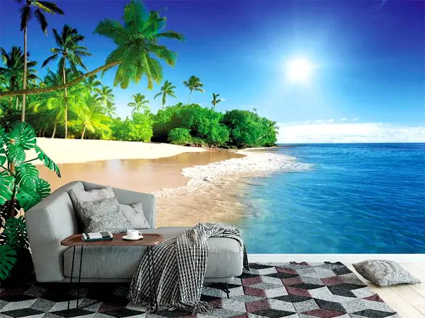 fototapet peisaj plaja exotica carribean beach