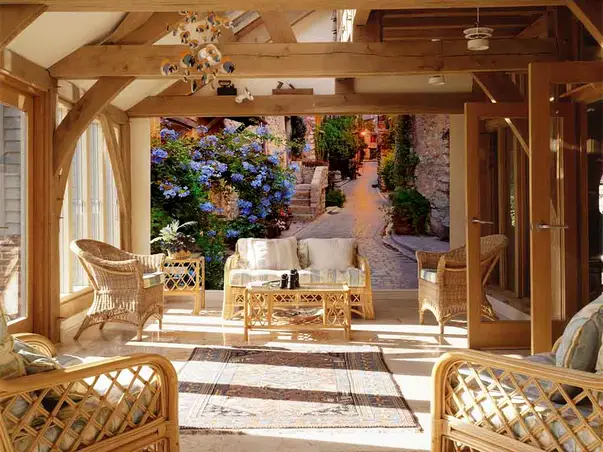 fototapet peisaj vicolo