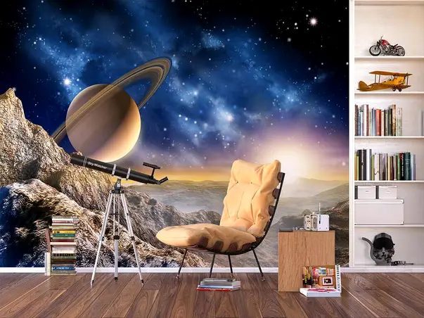fototapet planete cosmos