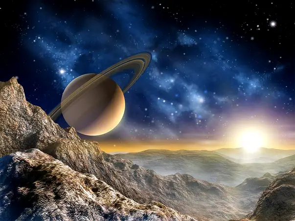 fototapet planete cosmos univers