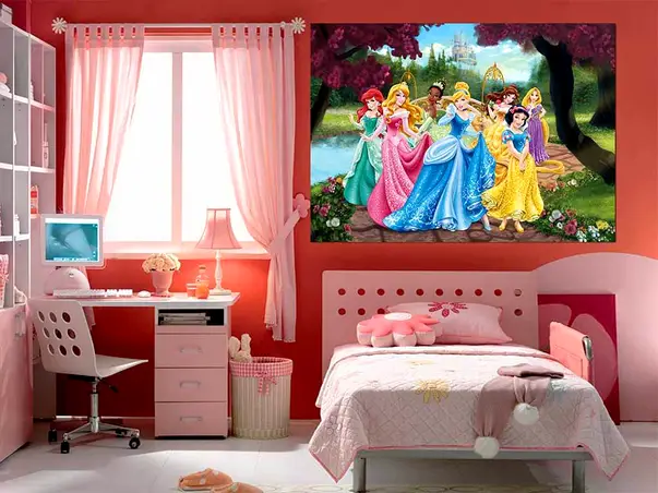fototapet printesele disney princess garden