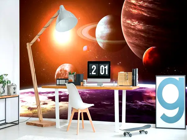 fototapet sistemul solar dimex planete 375 250 cm