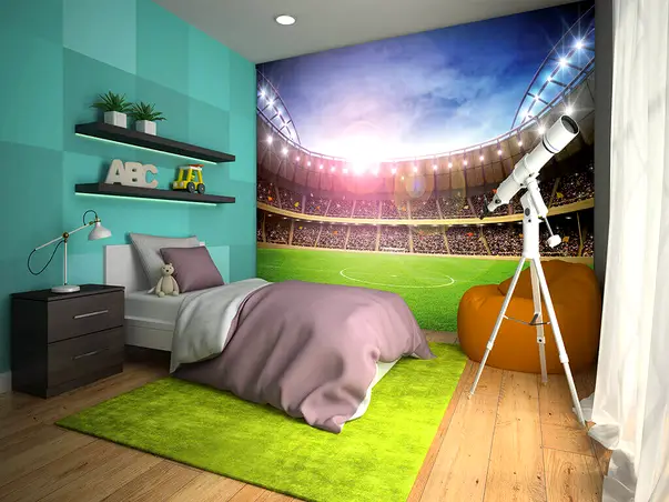 fototapet stadion stadium at night