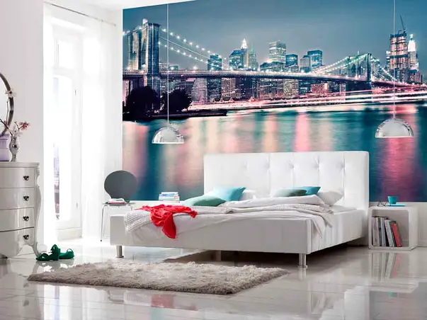 fototapet urban Neon komar